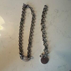 Tiffany & Co. Silver Chain Jewelry Set